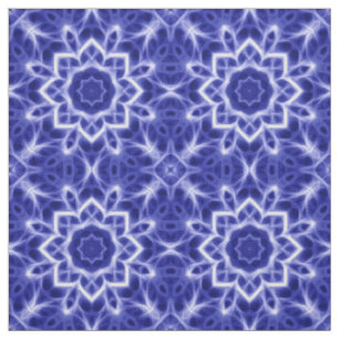 Tissu Copie rougeoyante blanche bleue audacieuse de