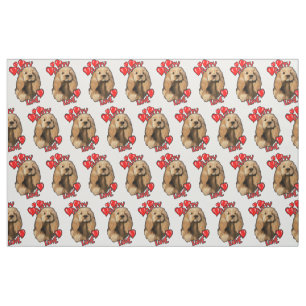 Tissu Coquillage d'amour des chiots
