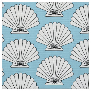 Tissu Coquillages de coquillages Beach House