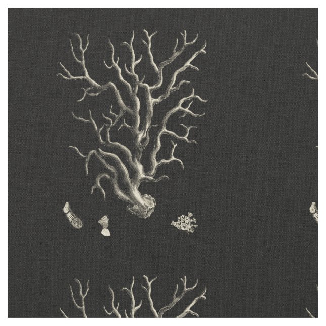 Tissu Corail noir et tan (Fermer)