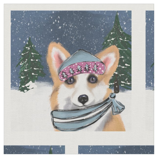 Tissu Corgi (Fermer)