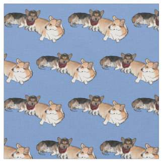 Tissu Corgis gallois