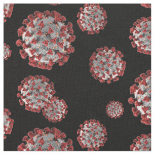 Tissu coronavirus coronavirus pathogène vif motif conti