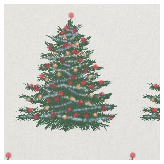 Tissu Coton peint sur mesure de Noël (largeur 56") (Fermer)