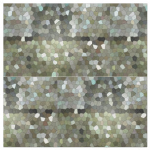 Tissu Coton vert en verre souillé de nuances