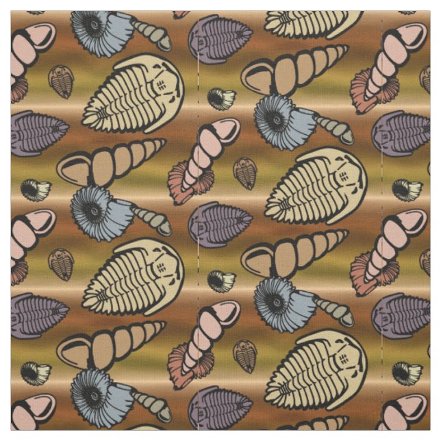 Tissu Couches Fossiles - Moutées (Échantillon)