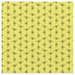 Tissu COULEUR GLOBALE PERSONNALISÉE Vintage Bee Motif