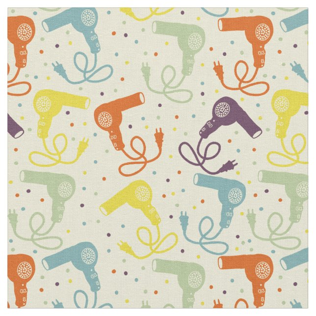 Tissu Couleurs Rétro Sèche-Cheveux Sécheurs De Souffle M (Fermer)