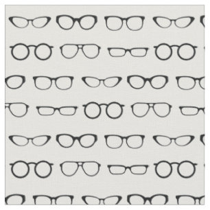 Tissu Coup de verre noir et blanc optique