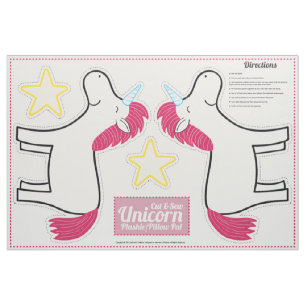 Tissu Couper et scier Unicorn Plushie - Coussin Pal