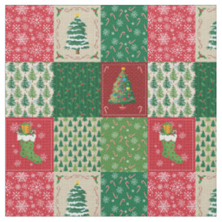 Tissu Courtepoint de Noël facile en patchwork