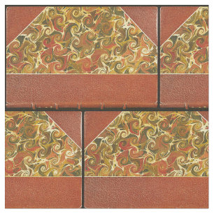 Tissu Couverture de livre antique, motif de tourbillon o