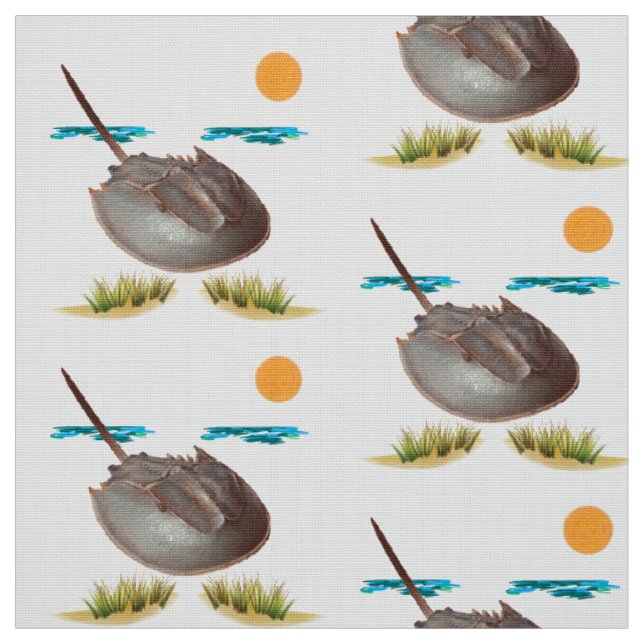 Tissu Crabe en fer à cheval (Échantillon)