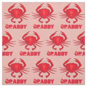 Tissu Crabe Rouge rose Maryland Baltimore Crab Beach MD