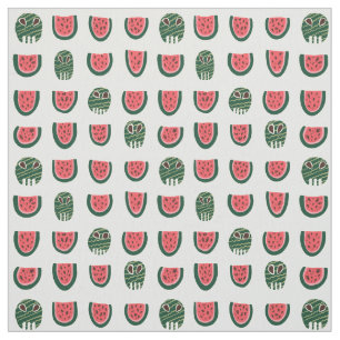 Tissu Crâne de pastèque Summerween