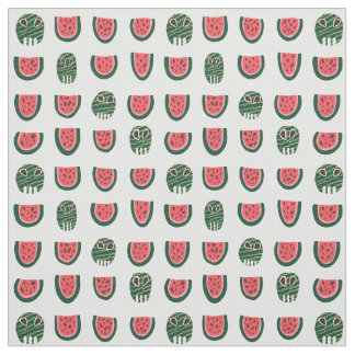 Tissu Crâne de pastèque Summerween