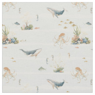Tissu Créature marine de la mer profonde vie marine