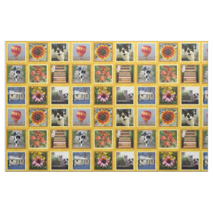 Tissu Créez votre propre miel carré de photo de 9