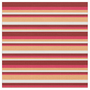 Tissu Crème à la menthe, Brown, Lignes Crimson & Maroon