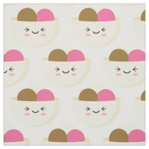Tissu Crème glacée Kawaii