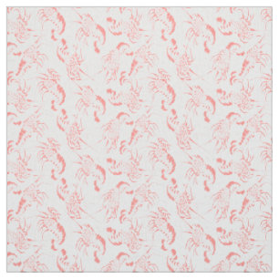 Tissu Crevettes crevettes Motif sans couture