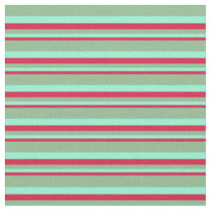 Tissu Crimson, Aquamarine et Vert de la mer Noire