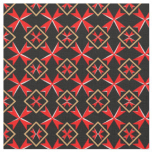 Tissu Croix de Malte et Drapeau maltais Tissu/mode tenda