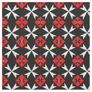 Tissu Croix de Malte et Drapeau maltais Tissu/mode tenda