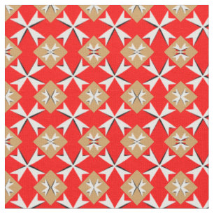 Tissu Croix de Malte et Drapeau maltais Tissu/mode tenda