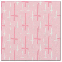 croix inversée rose pastel