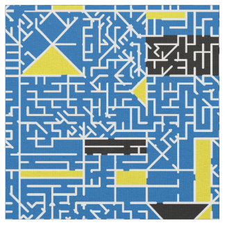 Tissu Cubism Maze