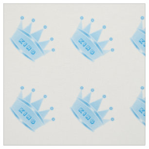 Tissu Cuisine Parties scintillant Bébé Bleu Roi Couron
