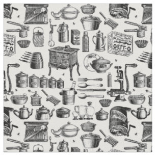 Tissu cuisine vintage victorienne ancienne cuisine cuisi