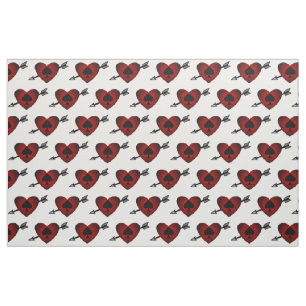 Tissu Cupidon Coeur Noir Spade Thunder_Cove