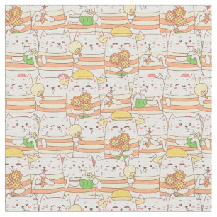 Tissu Cute Cats Fabric