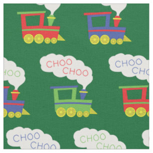 Tissu Cute Choo Choo Trains Pour Enfants Décoration De