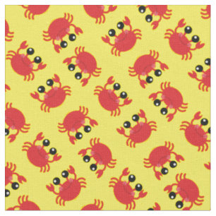 Tissu Cute Crabs Kids Beach Animaux