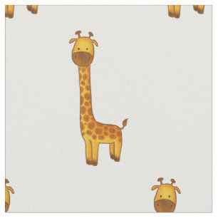 Tissu Cute Giraffe Animal de la pépinière  Safari Wild