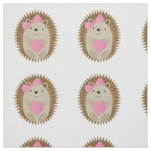 Tissu Cute Girl Hedgehog