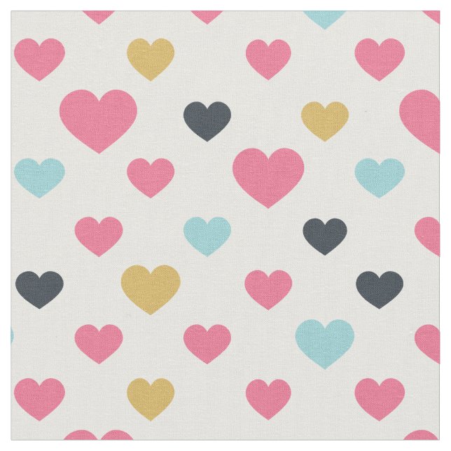 Tissu Cute Hearts Motif Enfants Valentine (Fermer)