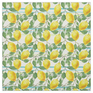Tissu Cute Hip Tropical Summer Lemon Fruit Motif
