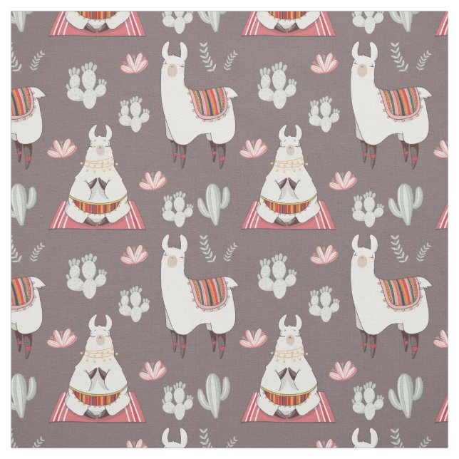 Tissu Cute Llama Fabric (Échantillon)