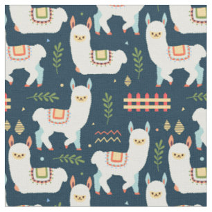 Tissu Cute Llamas Fabric