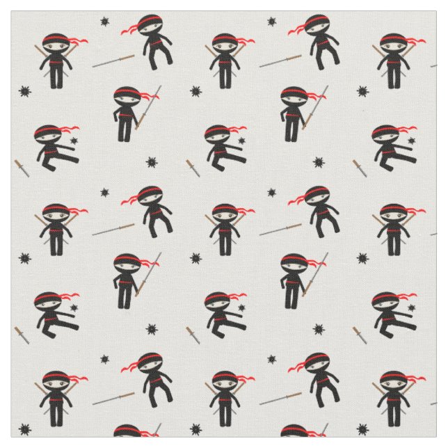 Tissu Cute Ninjas (Fermer)