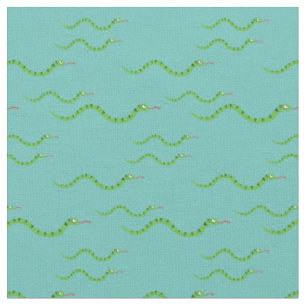 Tissu Cute Snakes Enfant Baby Nursery Reptiles Turquoise