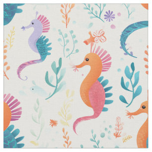 Tissu Cute Tropical Seahorse Ocean Beach Thème