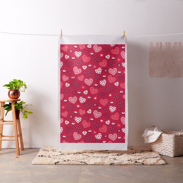 Tissu Cute Valentines coeur motif (In Situ)