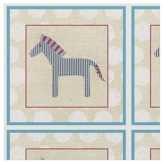 Tissu Cutout Zebra sur Arrière - plan crème (Fermer)