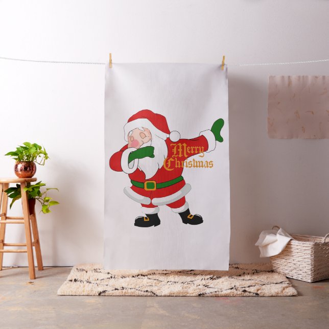 Tissu dabbing santa claus (In Situ)