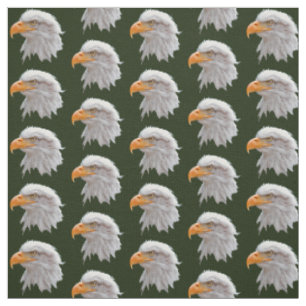 Tissu d'Alaska d'Eagle chauve (vert-foncé)